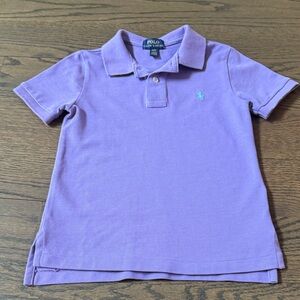 Polo by Ralph Lauren Lavender Kids Polo Shirt with Mint Pony